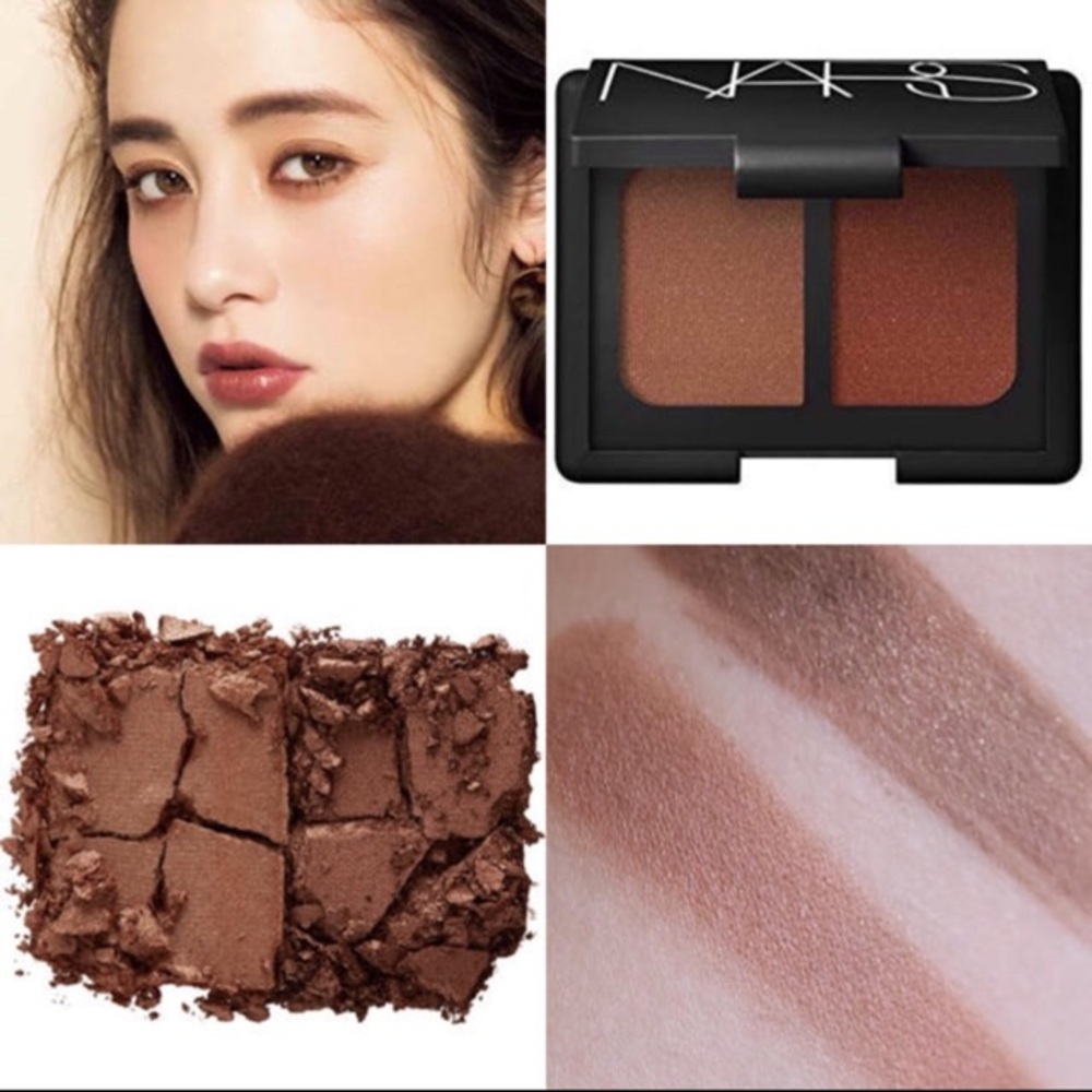 NARS eyeshadow duo ~ Surabaya ~ Full-size 0.14oz 4g Neutrals Brand New In Box - Picture 9 of 10